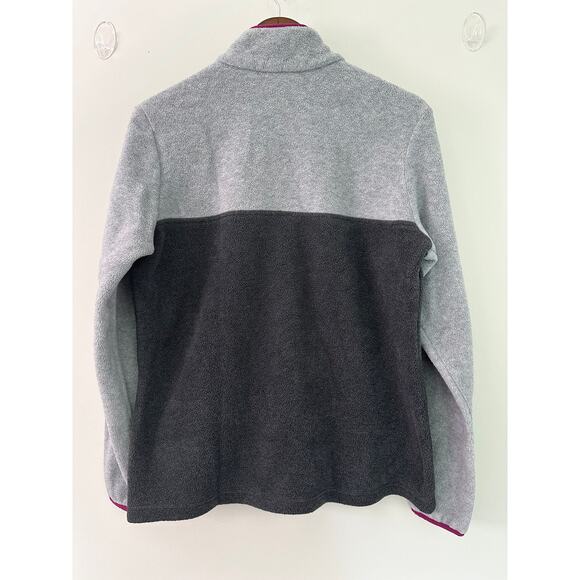 Columbia Sportswear Women's Snap Pullover Fleece Jacket Sz Large Grey Purple - Picture 2 of 6